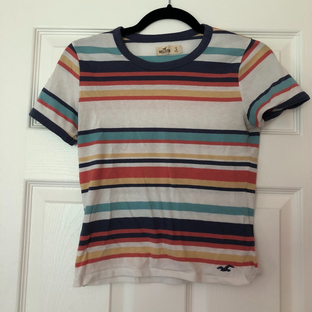 Hollister Striped Ringer Tee